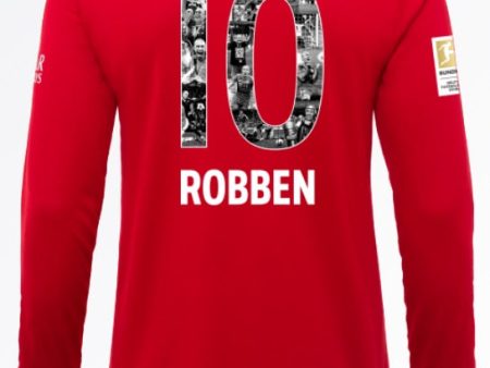 Arjen Robben Bayern Munich 19 20 Long Sleeve Special Edition Home Jersey Online Sale