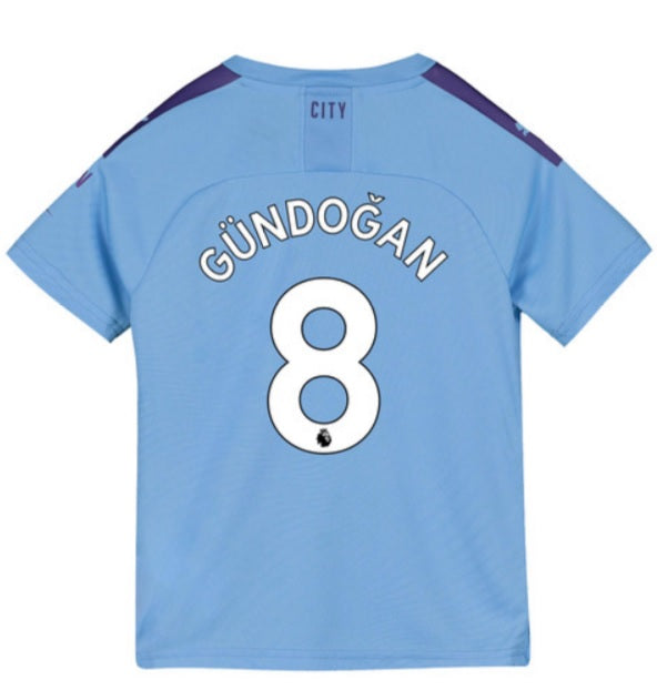 Man City Gundogan Youth 19 20 Home Jersey Online