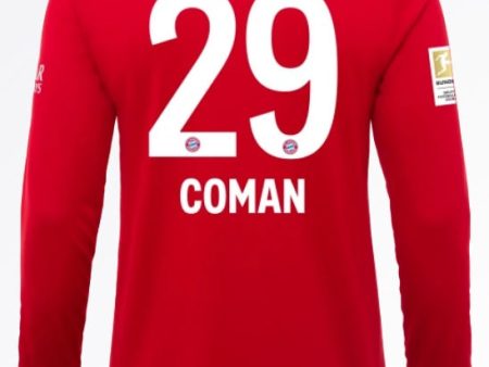 FC Bayern Coman Long Sleeve 19 20 Home Jersey Online