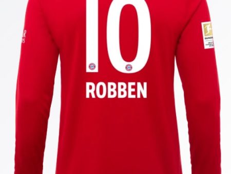 Arjen Robben Bayern Munich 19 20 Long Sleeve Home Jersey Discount