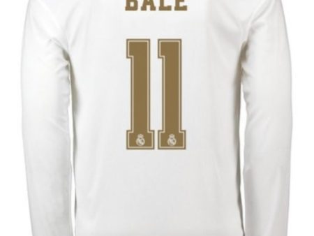 Gareth Bale Real Madrid Long Sleeve 19 20 Home Jersey on Sale