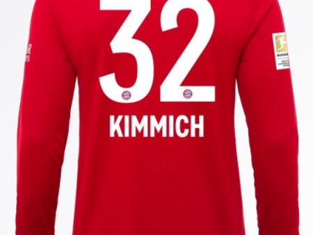 FC Bayern Munich Kimmich Long Sleeve 19 20 Home Jersey Sale