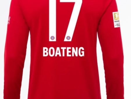 FC Bayern Boateng LS 19 20 Home Jersey Online Sale