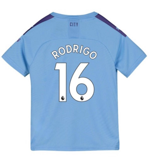 Manchester City Rodrigo Kids 19 20 Home Jersey Online now