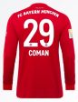 FC Bayern Coman LS 19 20 Home Jersey Hot on Sale