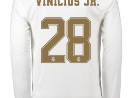 Vinicius Junior Long Sleeve 19 20 Home Jersey Fashion