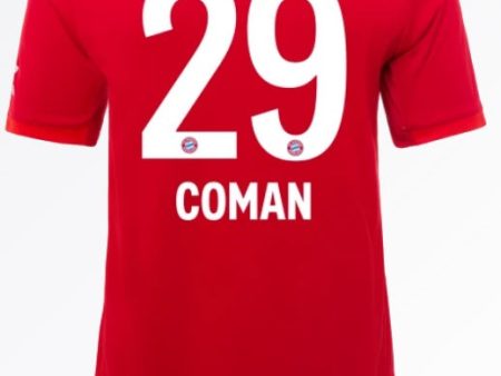 Bayern Munich Coman 19 20 Home Jersey Discount