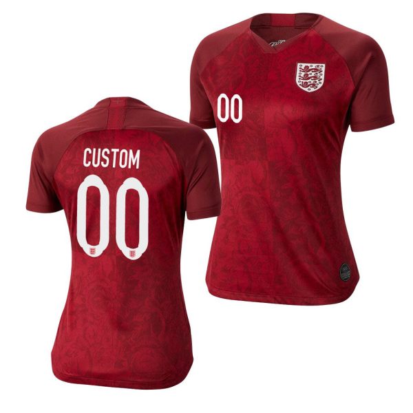 England Custom Women s 2019 Away Jersey For Discount