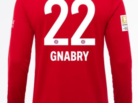 Serge Gnabry Bayern Munich 19 20 Long Sleeve Home Jersey Online now