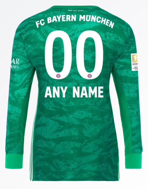 Bayern Munich 19 20 Goalkeeper Custom Jersey For Cheap