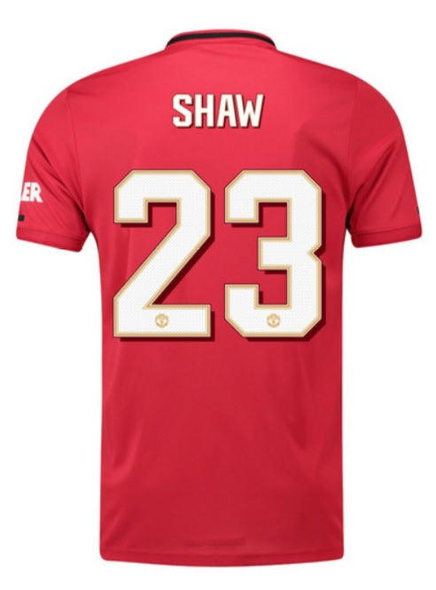 MUFC Shaw 19 20 Club Font Home Jersey on Sale