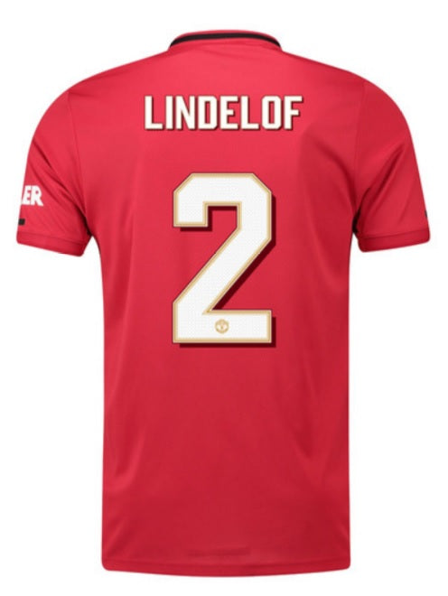 Manchester United Lindelof 19 20 Club Font Home Jersey Online