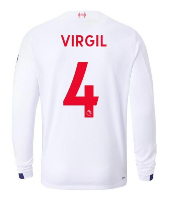 Virgil van Dijk Away 19 20 Long Sleeve Jersey Online Hot Sale