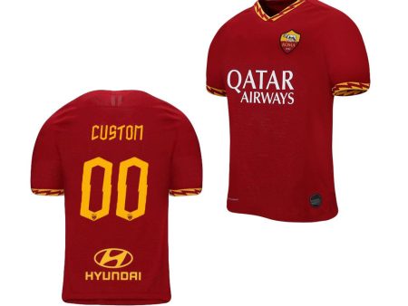 AS Roma Custom Home Jersey 19 20 Cheap