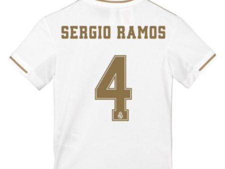 Sergio Ramos Real Madrid Kids 19 20 Home Jersey on Sale