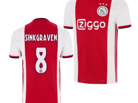 Ajax FC Daley Sinkgraven 19 20 Home Jersey For Cheap