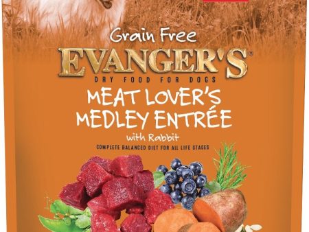 Evangers Grain Free Meat Lover s Medley with Rabbit Dry Dog Food Online Hot Sale