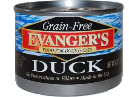 Evangers Grain Free Duck  Canned Dog and Cat Food For Sale