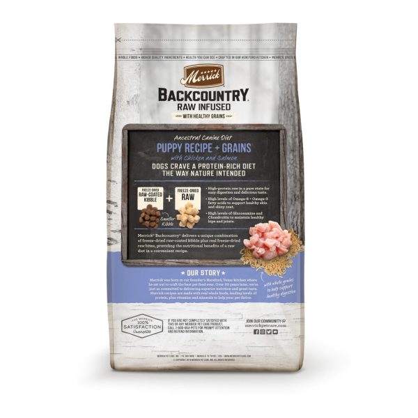 Merrick Backcountry Raw Infused with Healthy Grains Puppy Recipe Dry Dog Food Online Sale