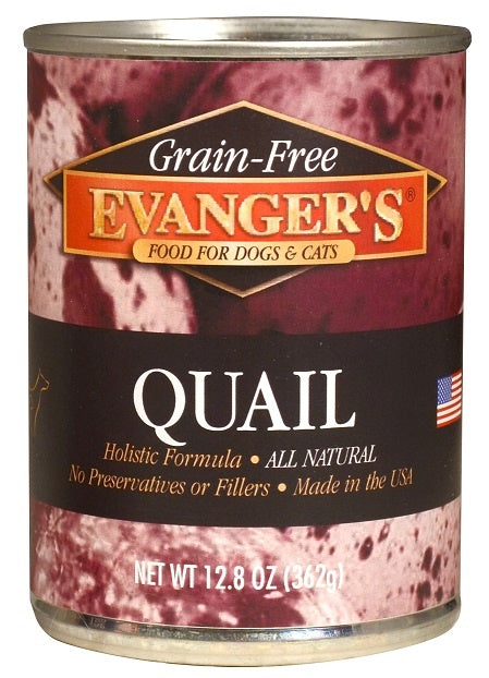 Evangers Grain Free Quail Canned Food for Dogs and Cats Online Hot Sale