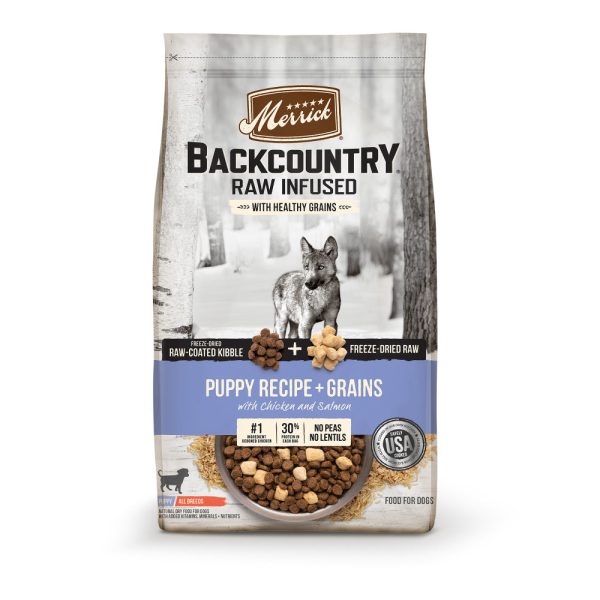 Merrick Backcountry Raw Infused with Healthy Grains Puppy Recipe Dry Dog Food Online Sale