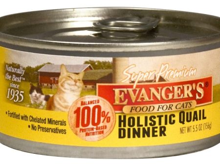 Evangers Super Premium Holistic Quail Dinner Canned Cat Food For Discount