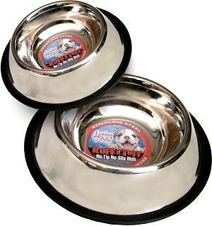 Loving Pets Ruff N Tuff Traditional No Tip Stainless Steel Pet Dishes For Sale