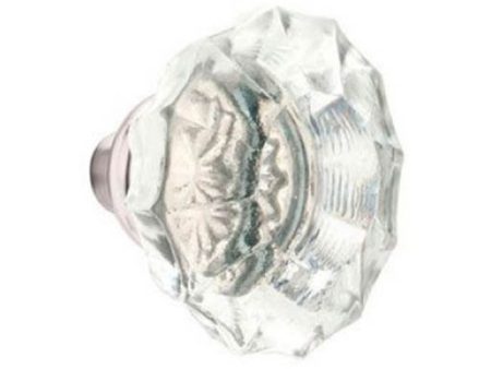 Emtek C8221AS Concealed , Privacy , Rectangular Rosette , Astoria Clear Knob Fashion