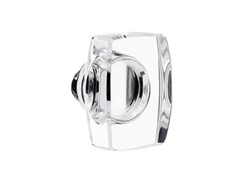 Emtek C8221WS Concealed , Privacy , Rectangular Rosette , Windsor Crystal Knob For Cheap